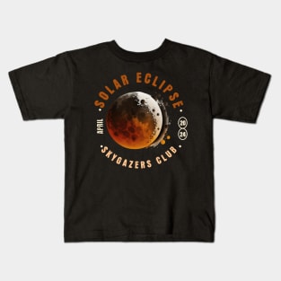 Solar Eclipse Sky Gazers Club Kids T-Shirt